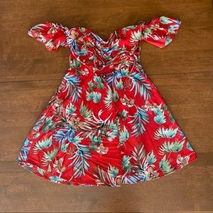 Shein off the shoulder mini Dress size small